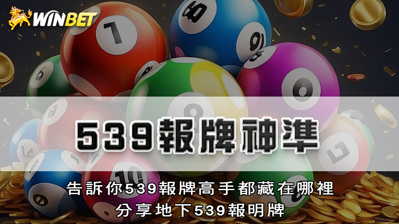 539報牌神準｜告訴你539報牌高手都藏在哪裡分享地下539報明牌