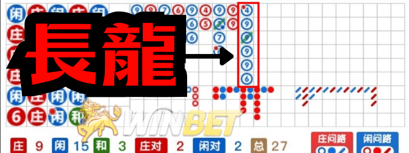 百家樂規律3:百家樂長龍